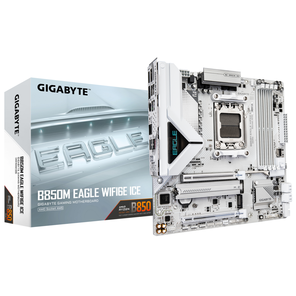 Материнская плата GIGABYTE B850M EAGLE WF6E ICE